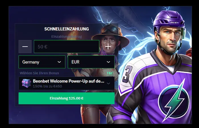 BeOnBet Casino bonus