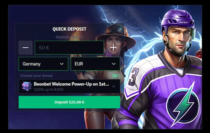 BeOnBet Casino bonus