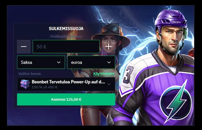 BeOnBet Casino bonus